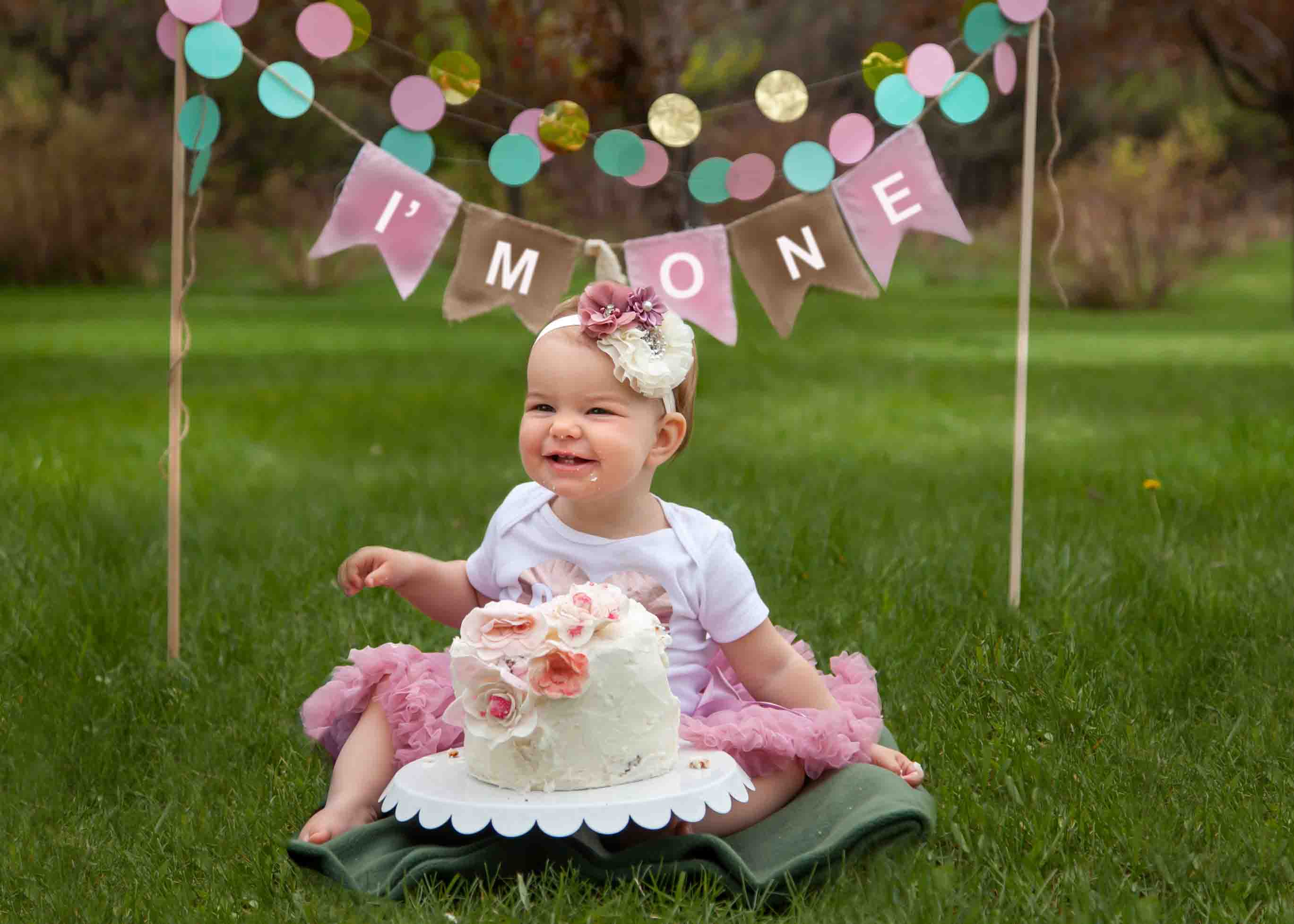 Baby Girl First 1st Birthday Outfit Tutu Cake Smash Photo Shoot Party Dress  | eBay