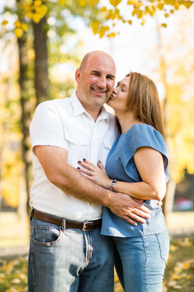 couple's photo in the park