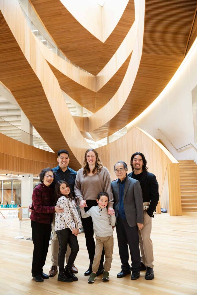 family session at the library