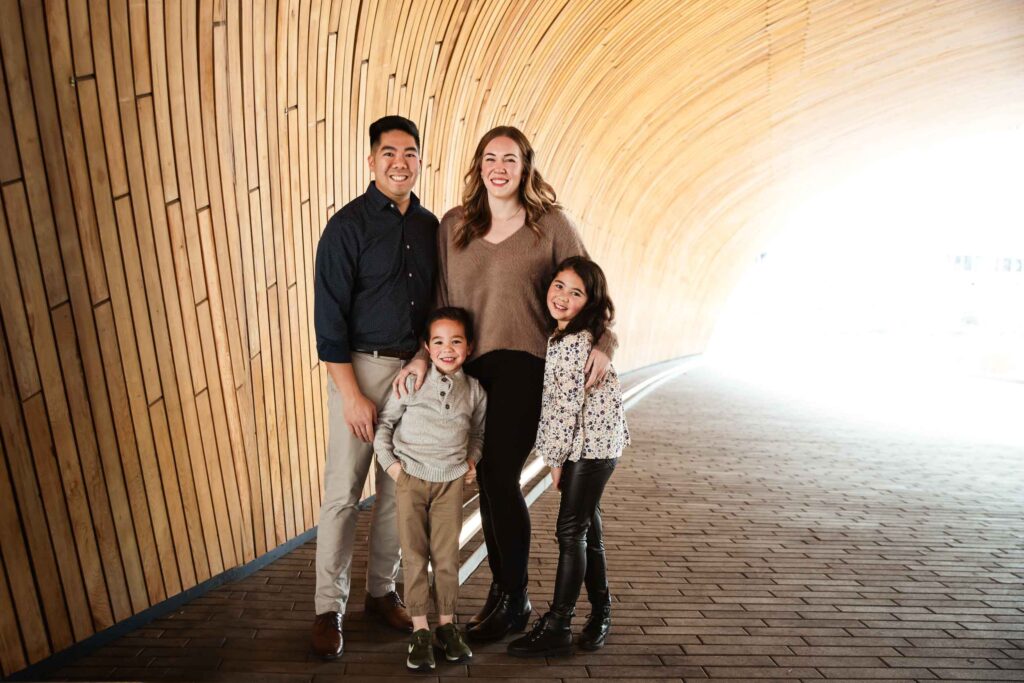 family session at the library