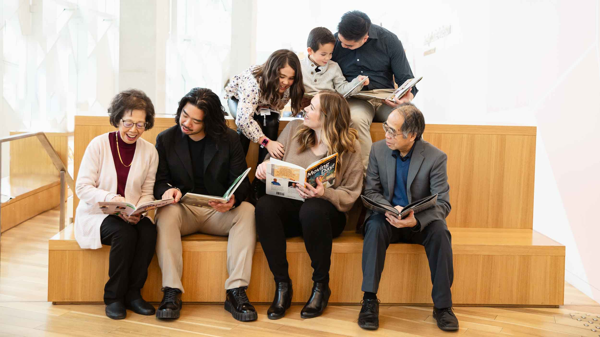 family photos at Calgary Library