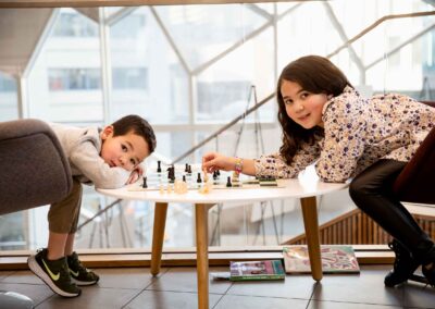 kids playing chess