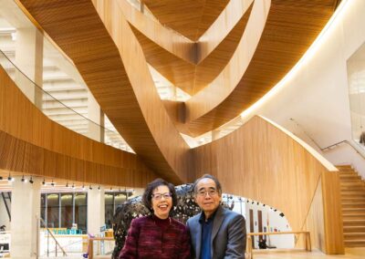 senior couple at the Calgary Central Library